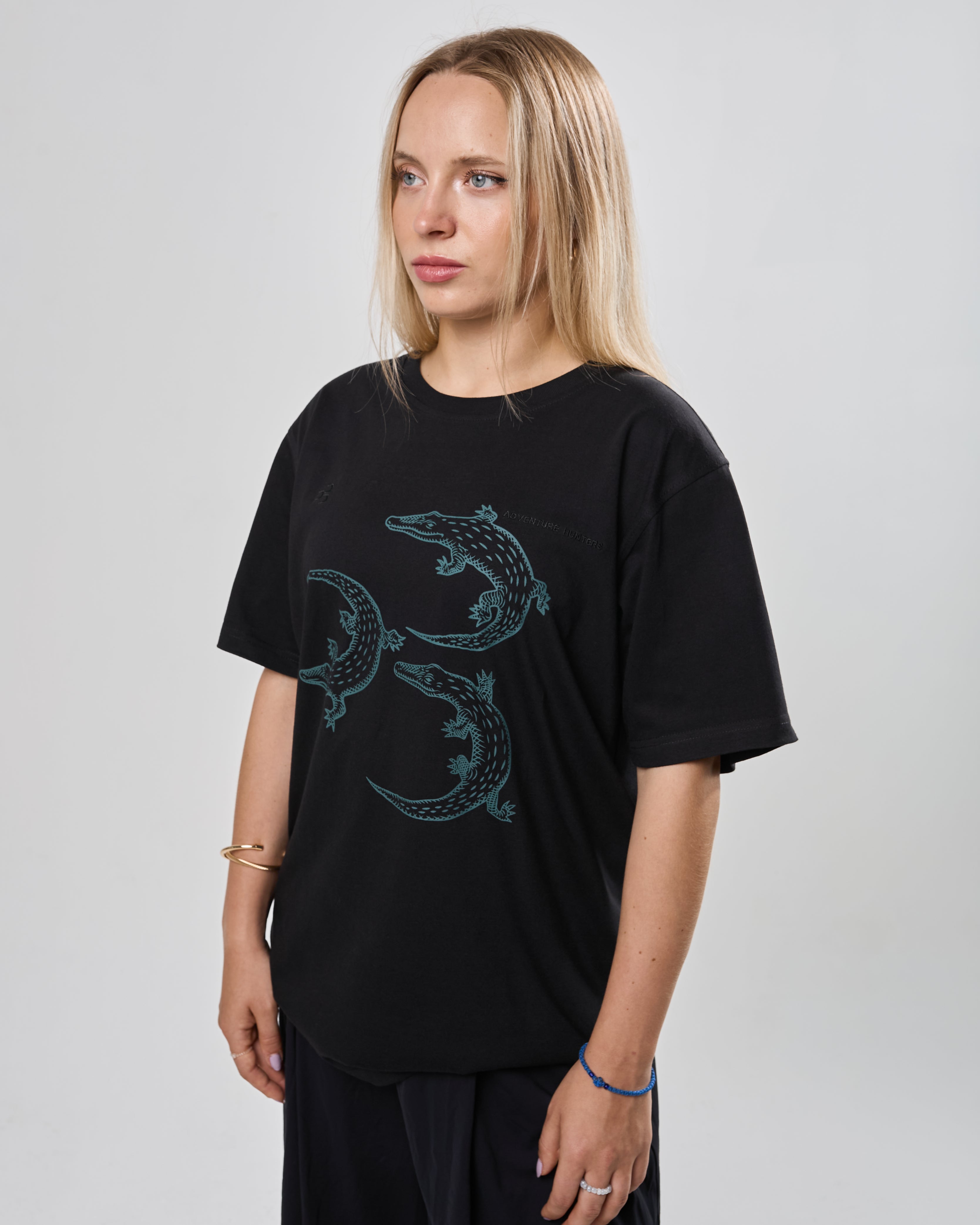 Tričko EXPEDITION Crocodile čierna