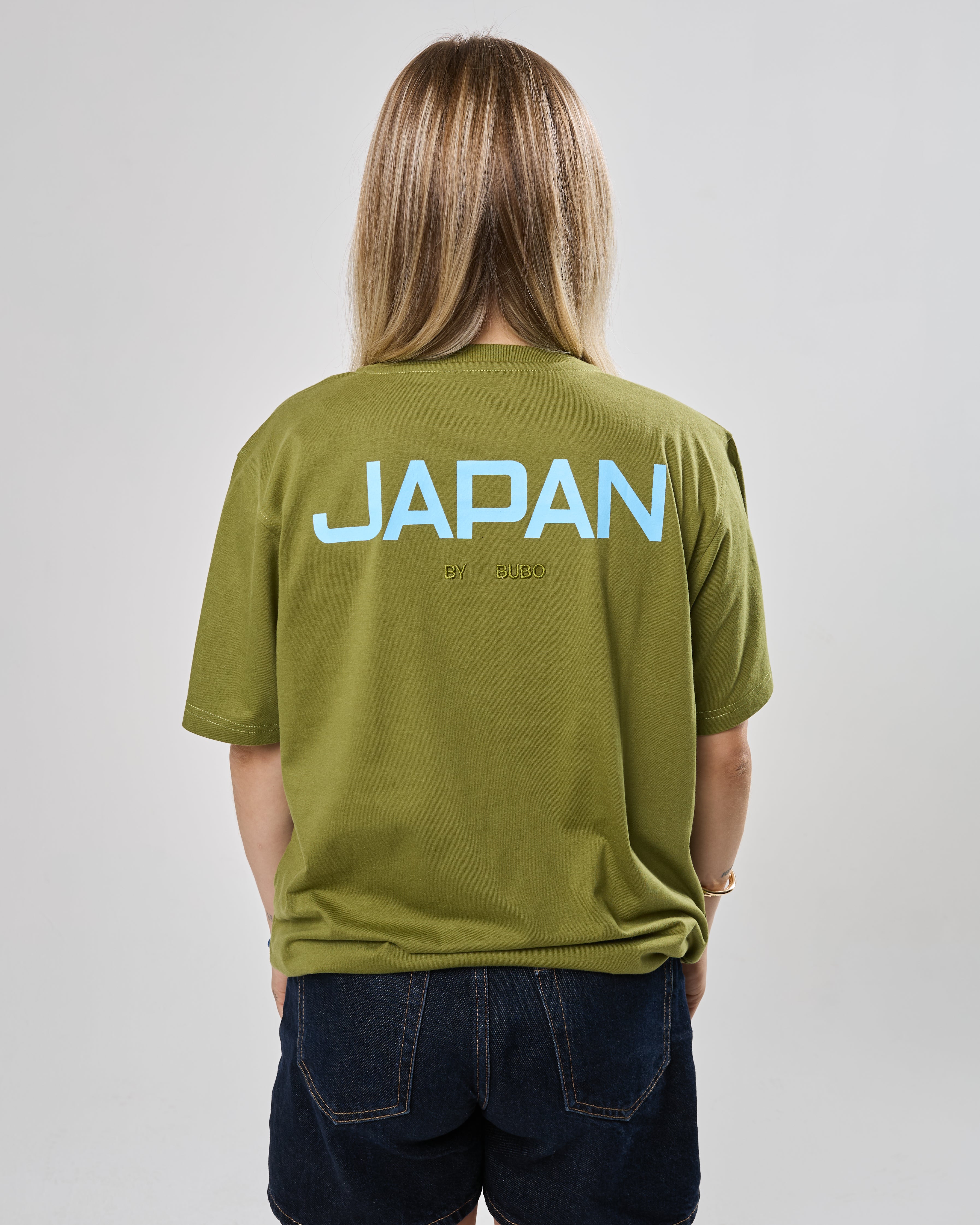 Tričko JAPAN Geisha olivovo zelená