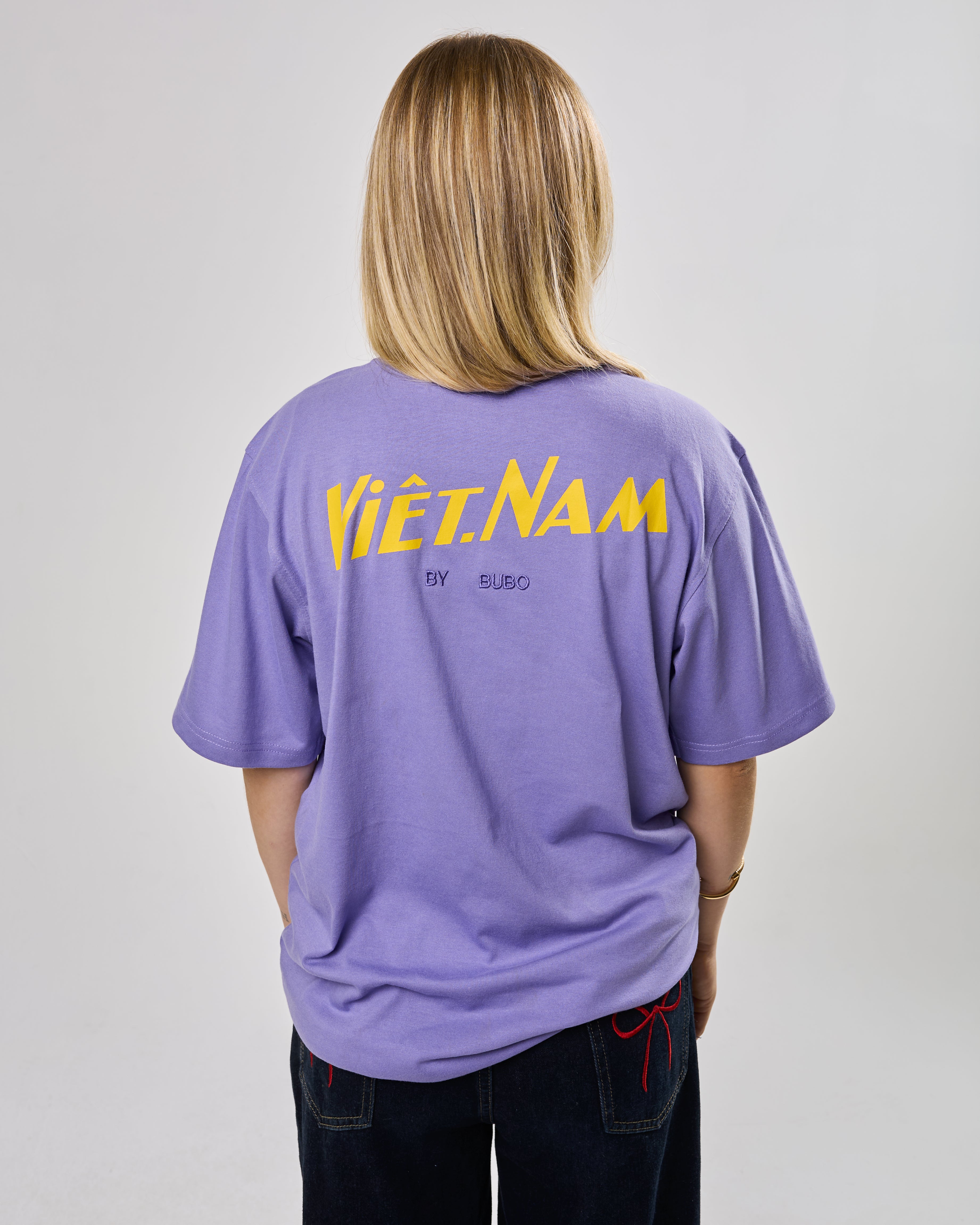 Tričko VIETNAM Đông Hồ fialová