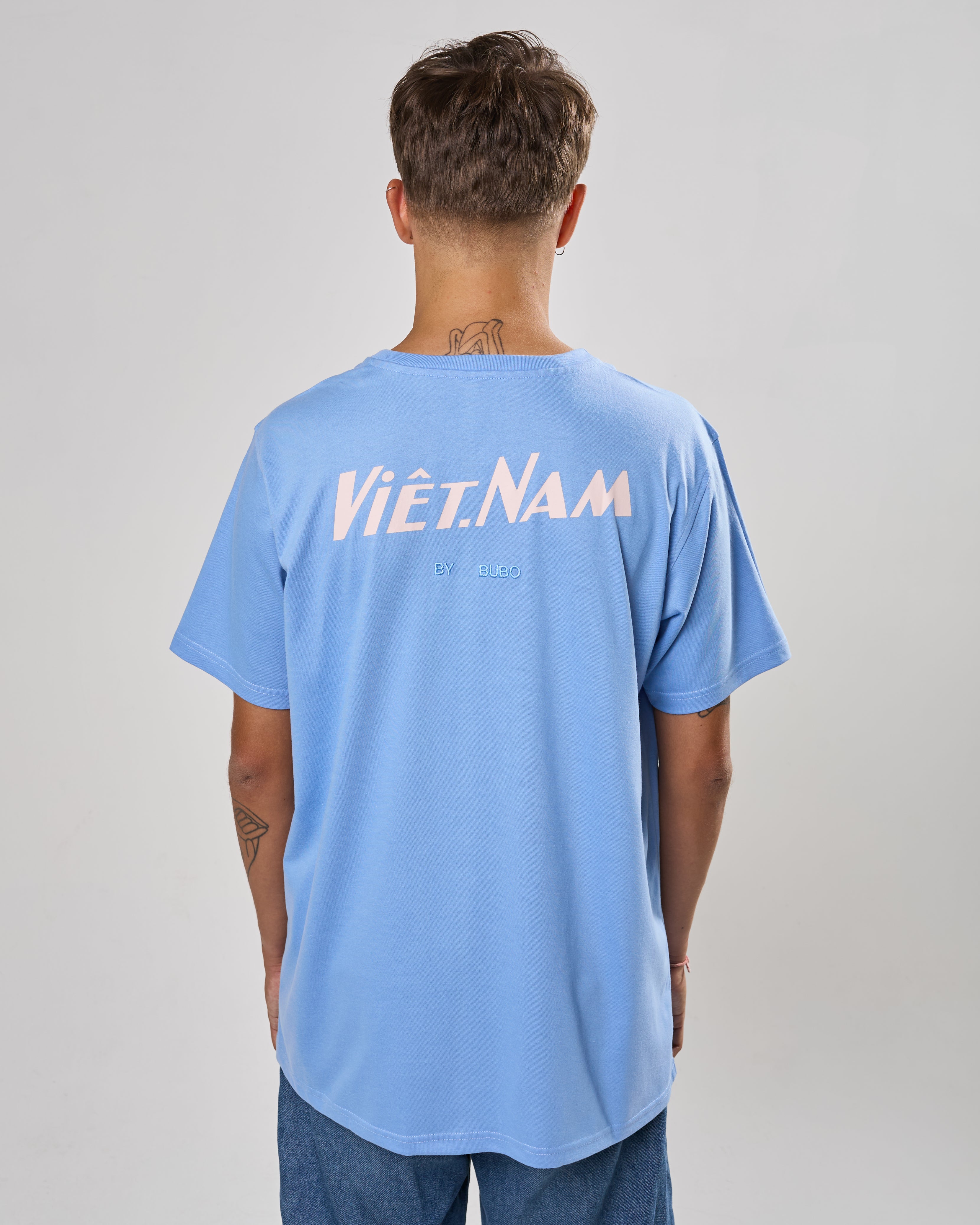 Tričko VIETNAM Đông Hồ svetlo modrá