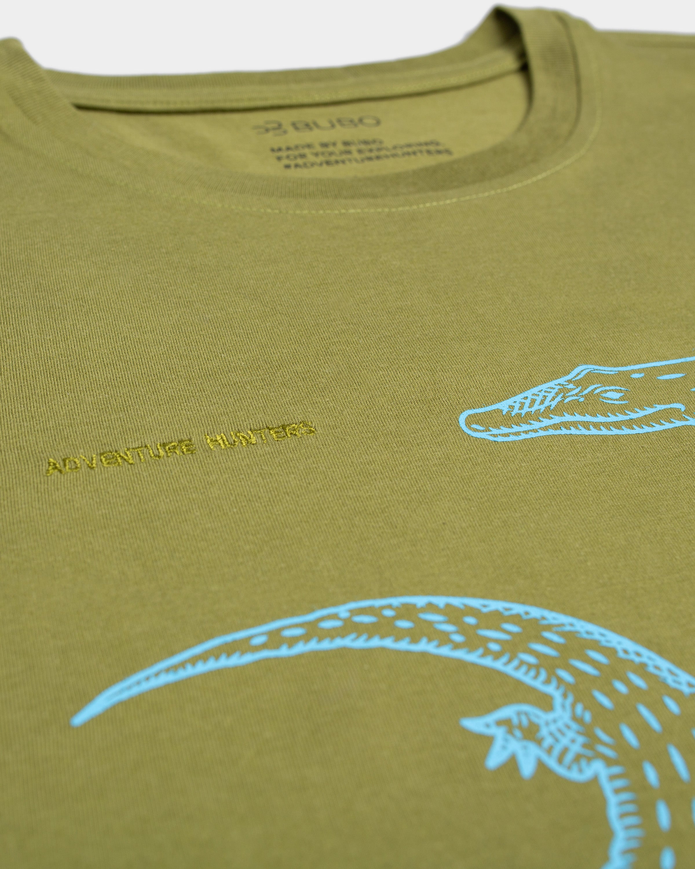 Tričko EXPEDITION Crocodile olivovo zelená