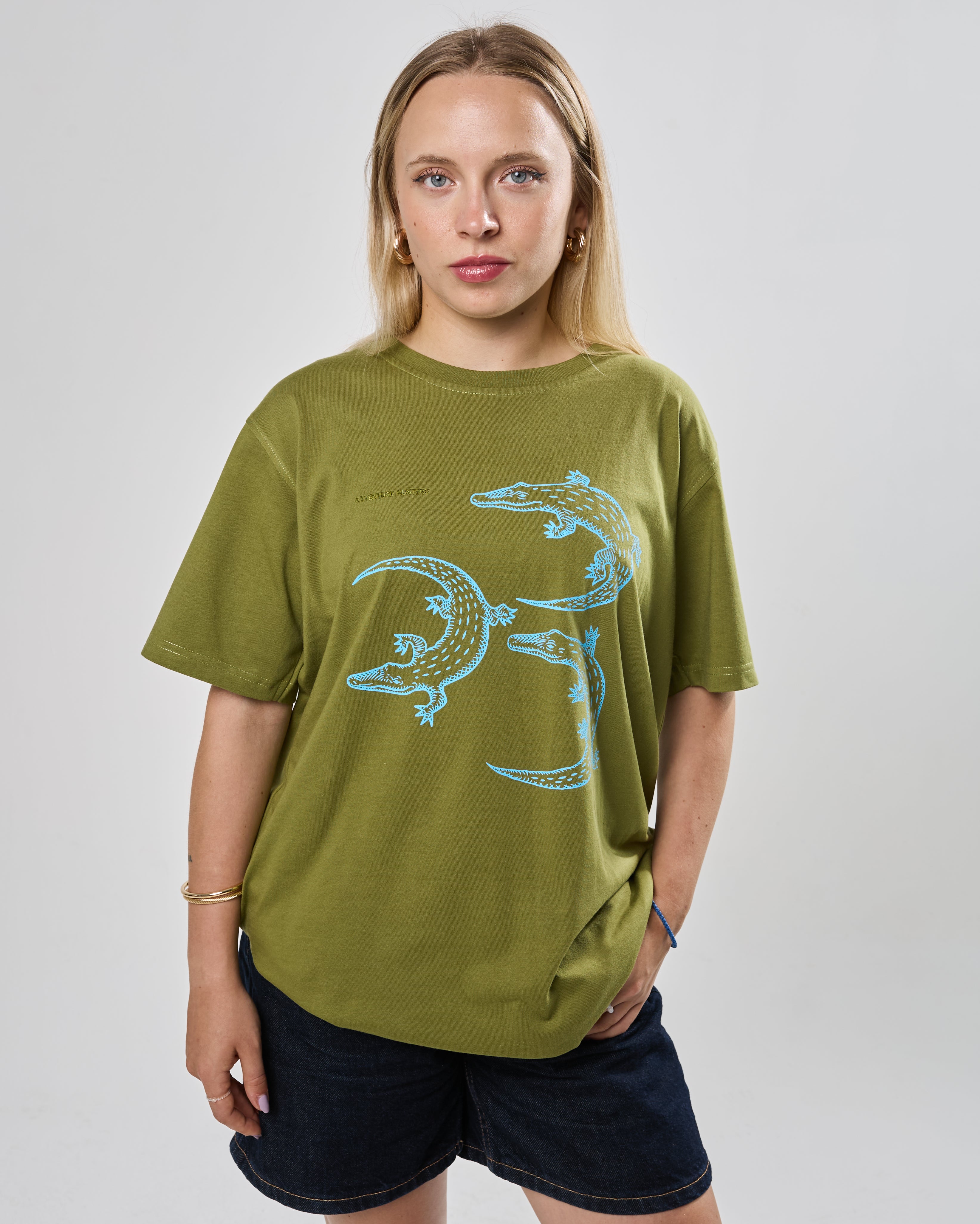 Tričko EXPEDITION Crocodile olivovo zelená