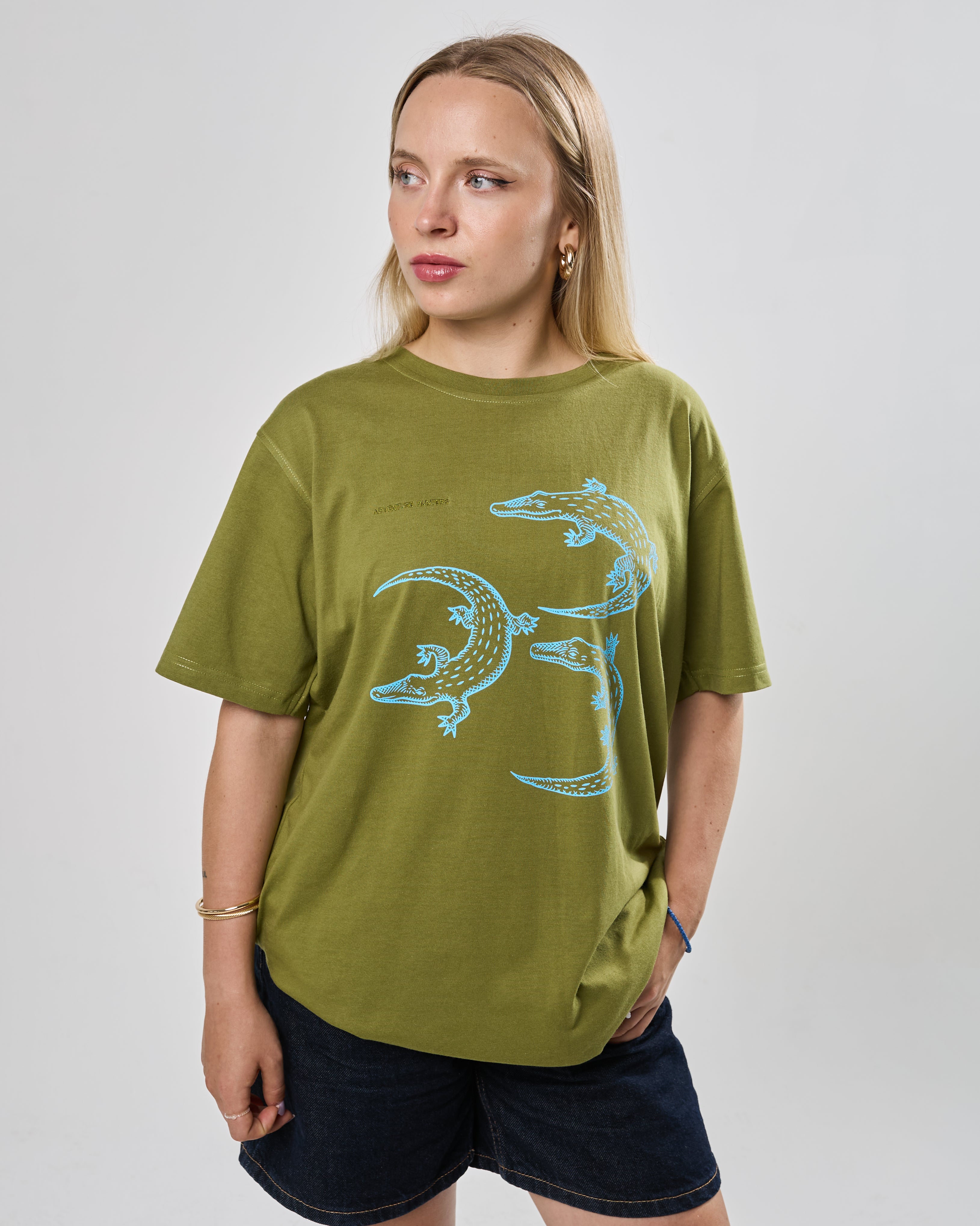 Tričko EXPEDITION Crocodile olivovo zelená