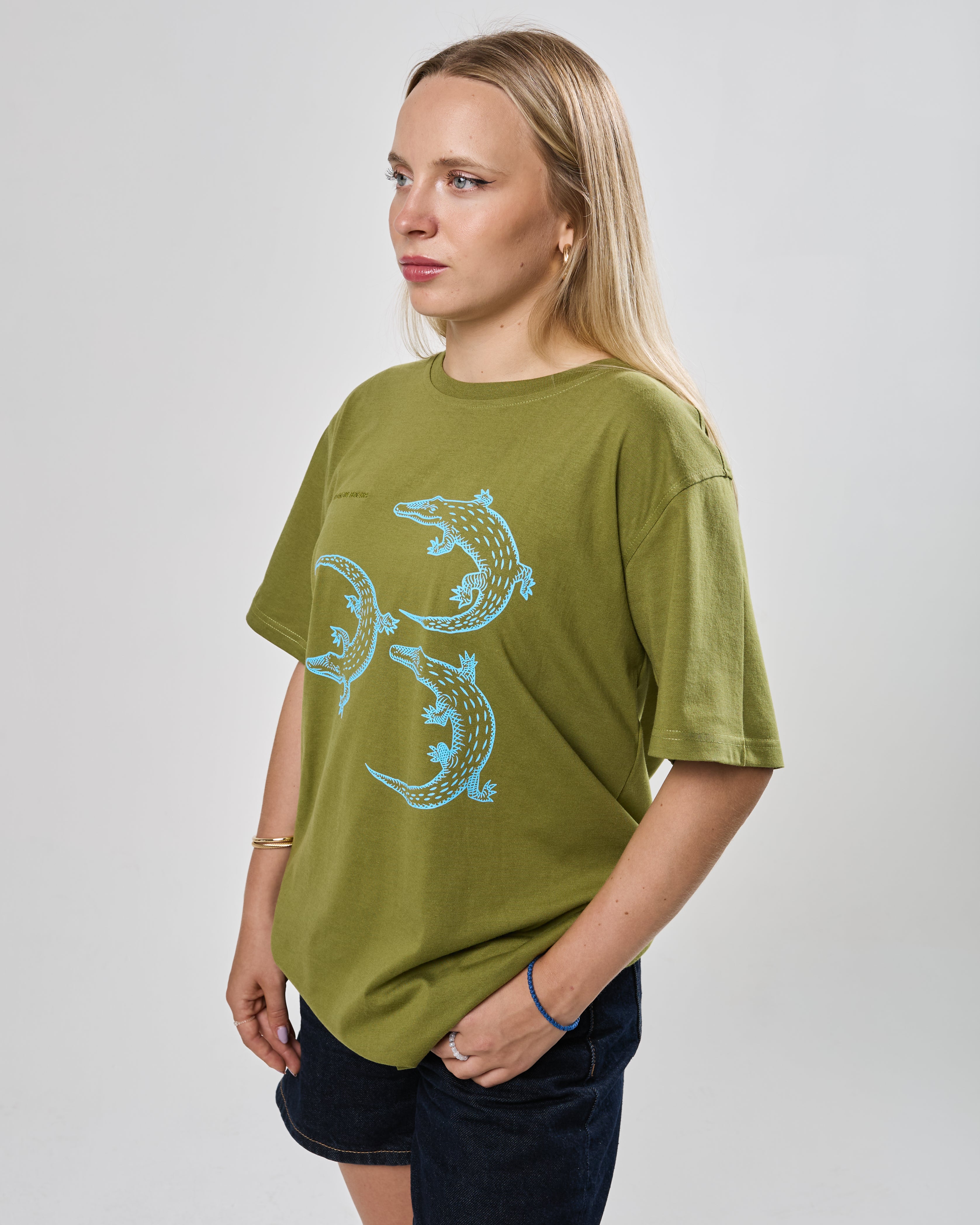 Tričko EXPEDITION Crocodile olivovo zelená