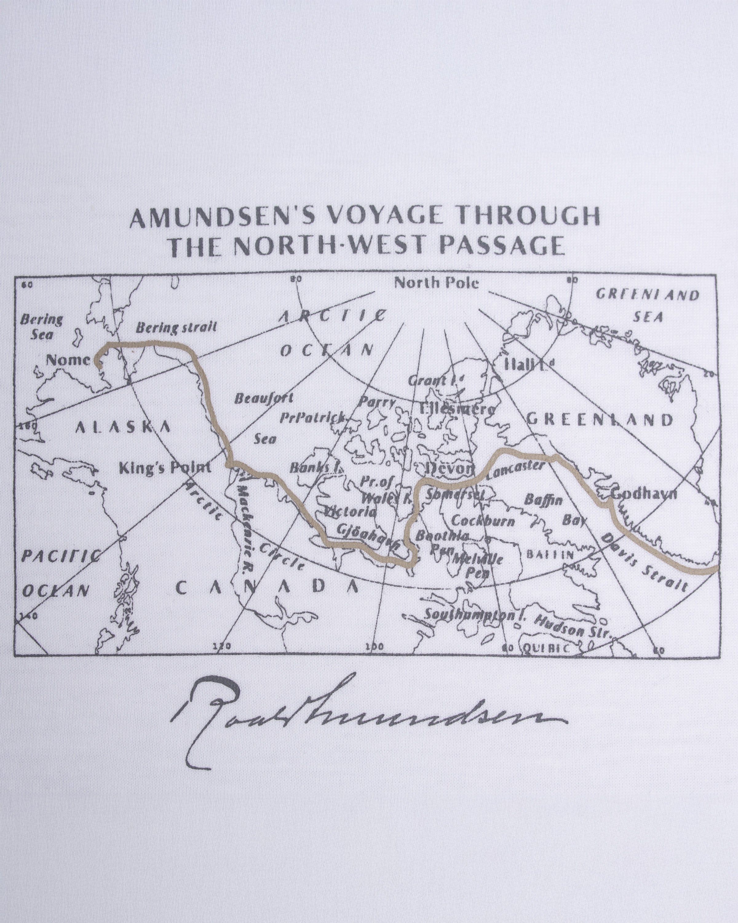 Tričko TRAVELERS Amundsen biela