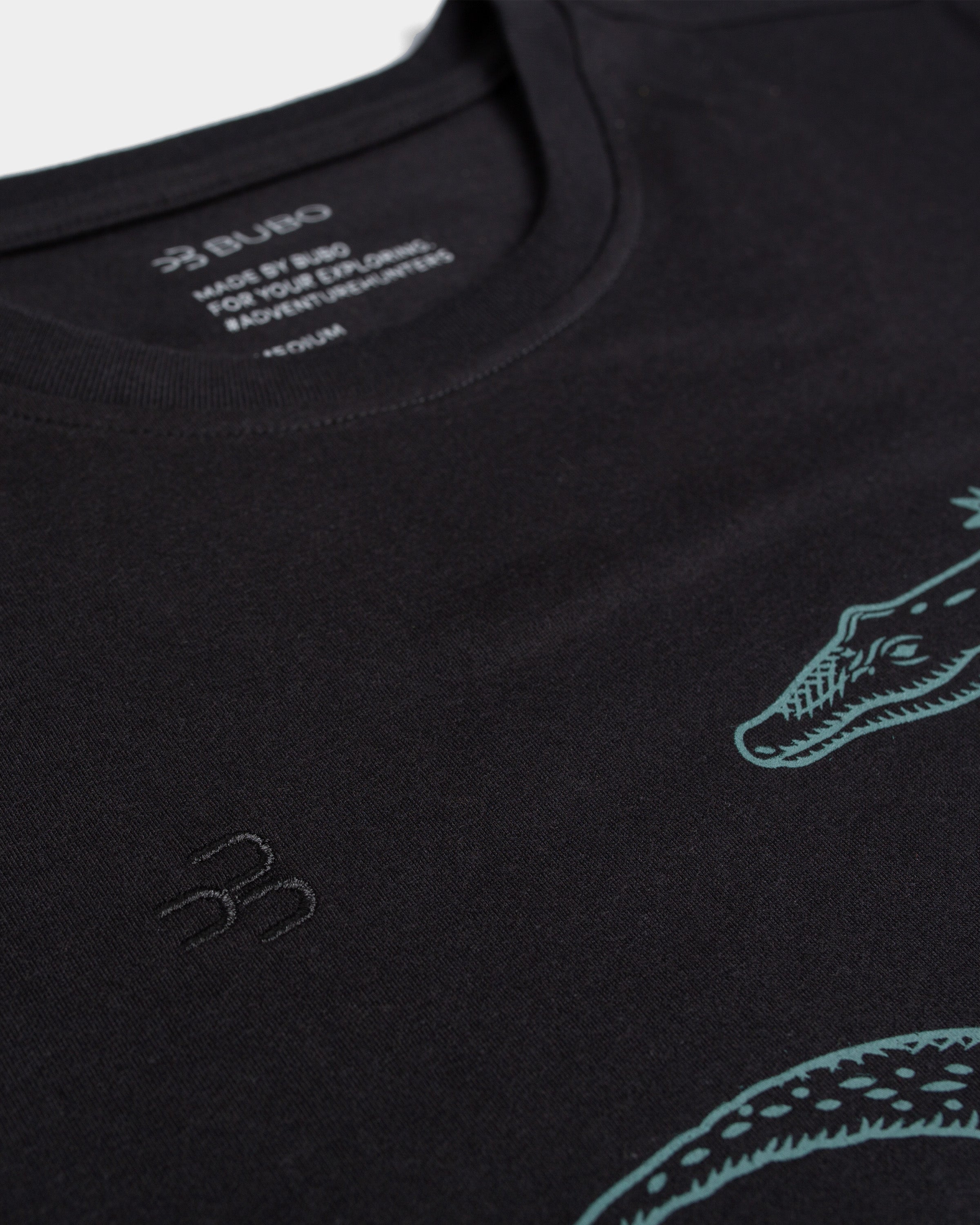 Tričko EXPEDITION Crocodile čierna