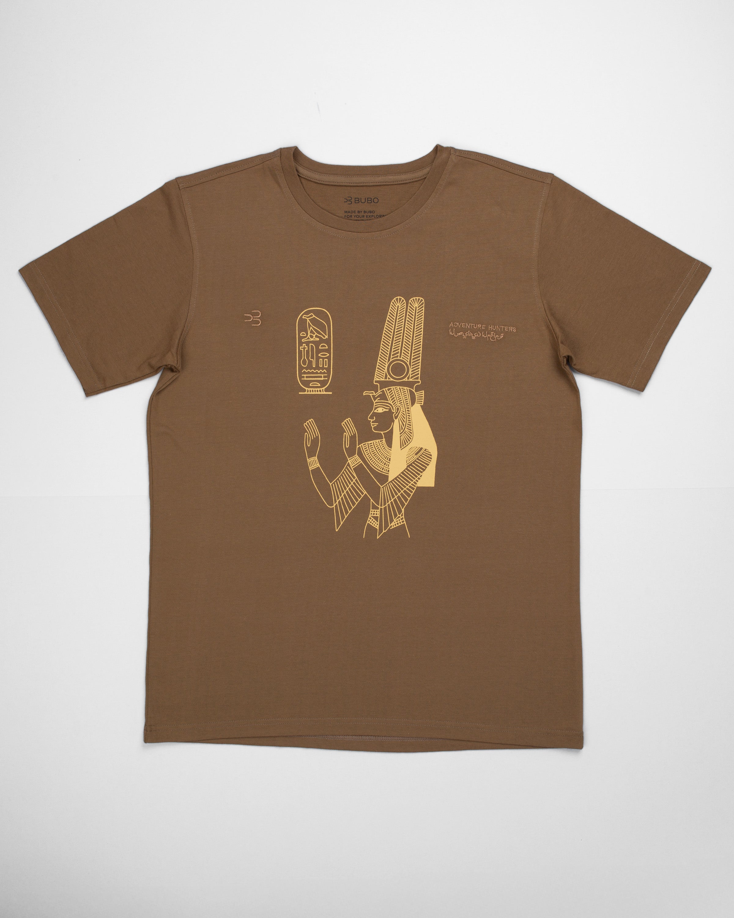 Tričko EGYPT Hieroglyphs svetlo hnedá