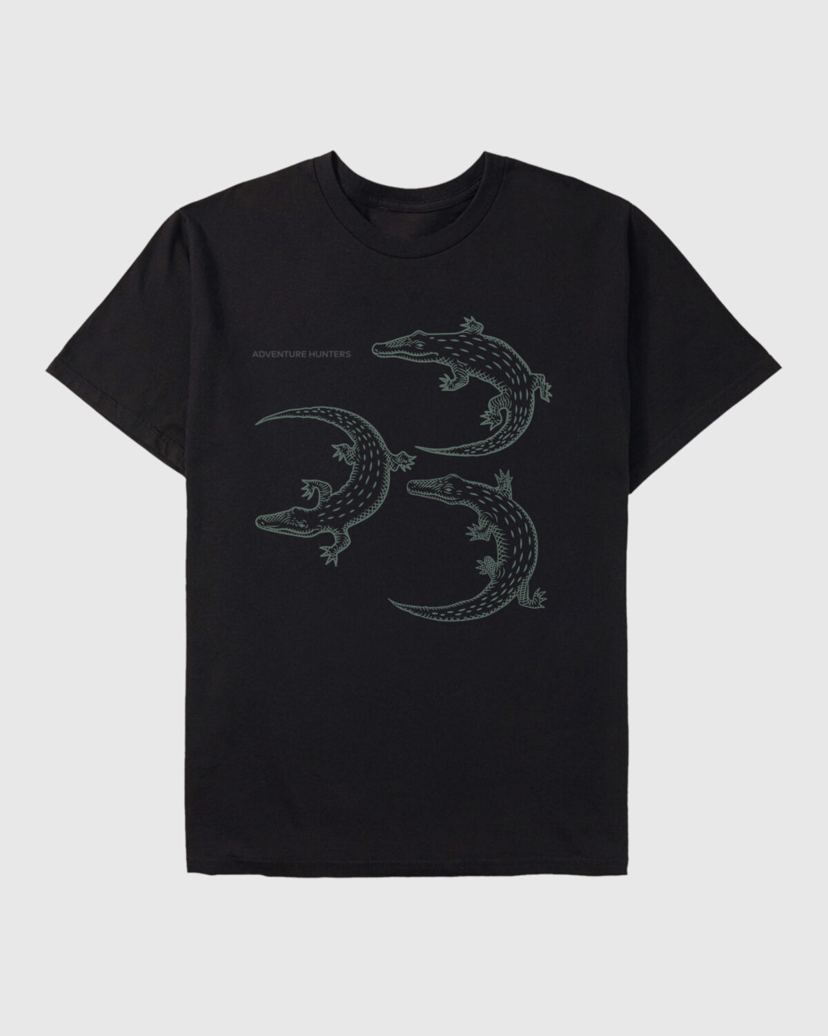 Tričko EXPEDITION Crocodile čierna